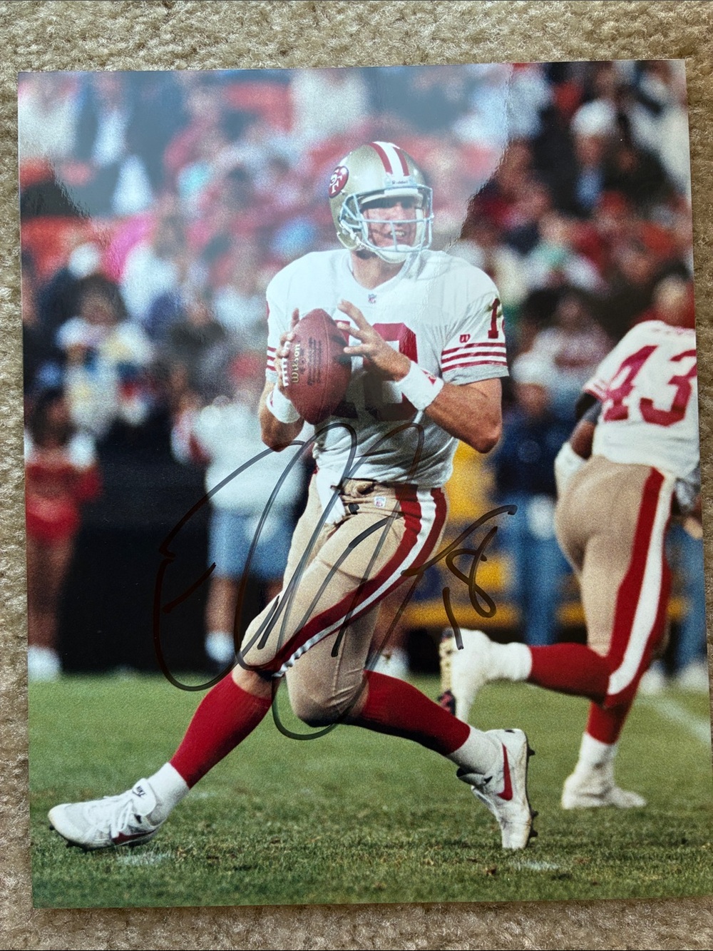 ELVIS GRBAC SAN FRANCISCO 49ERS AUTOGRAPHED 8x10 PHOTO